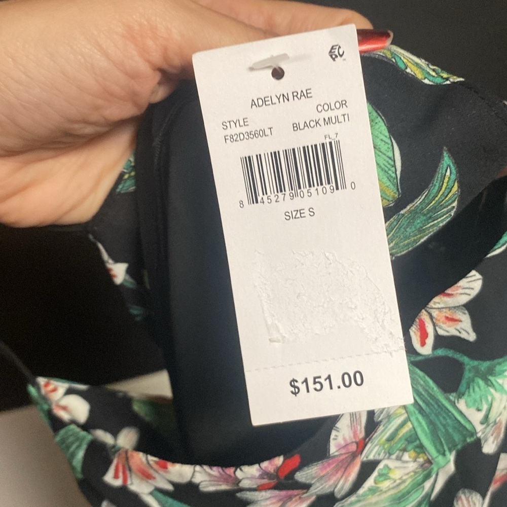 Adelyn  Rae floral ruffle dress size small nwt - Picture 5 of 10